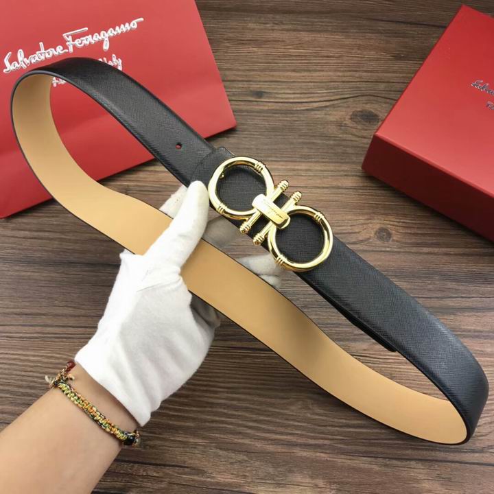 Super Perfect Quality Ferragamo Belts(100% Genuine Leather,steel Buckle)-1099
