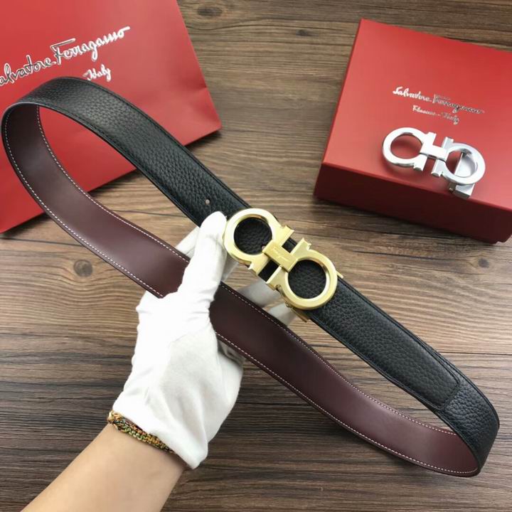 Super Perfect Quality Ferragamo Belts(100% Genuine Leather,steel Buckle)-1104