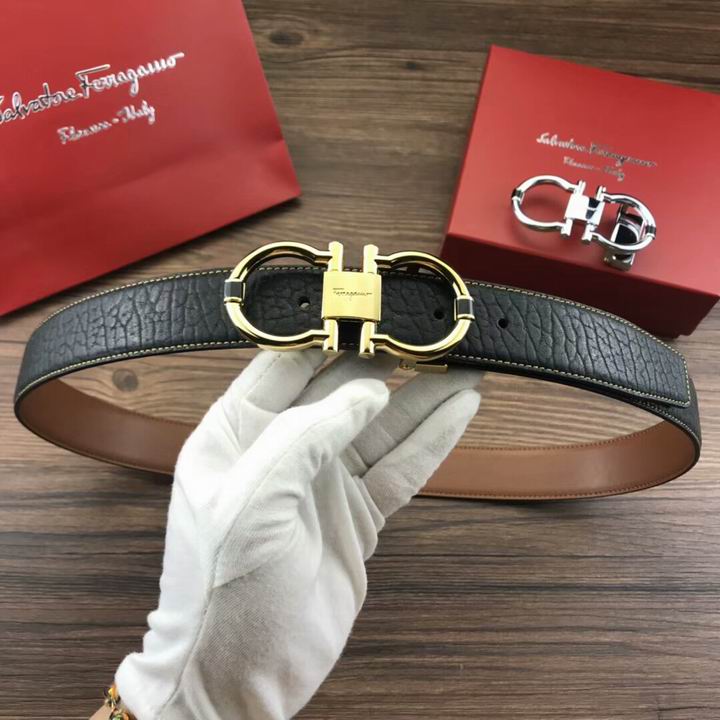 Super Perfect Quality Ferragamo Belts(100% Genuine Leather,steel Buckle)-1106