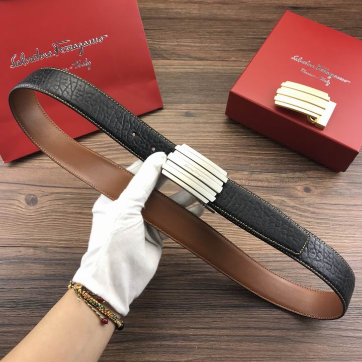 Super Perfect Quality Ferragamo Belts(100% Genuine Leather,steel Buckle)-1115