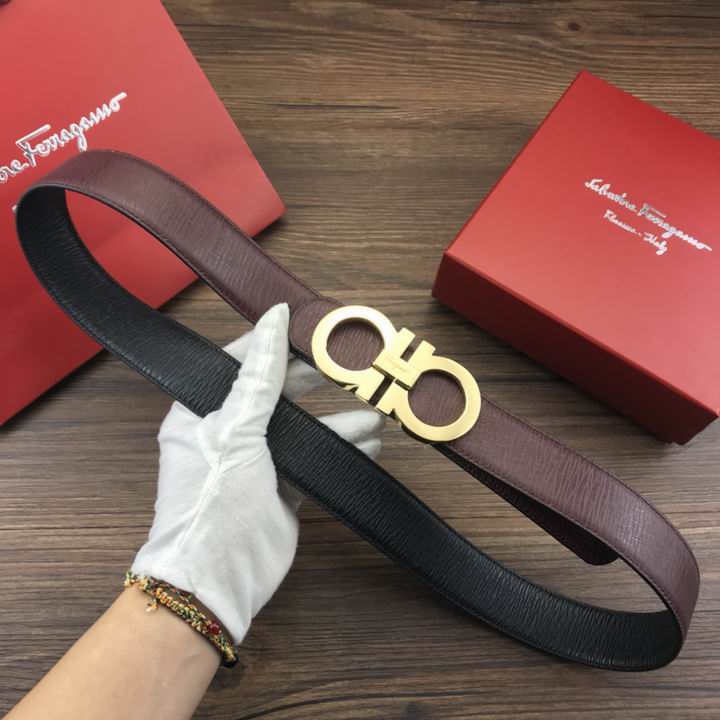 Super Perfect Quality Ferragamo Belts(100% Genuine Leather,steel Buckle)-1119
