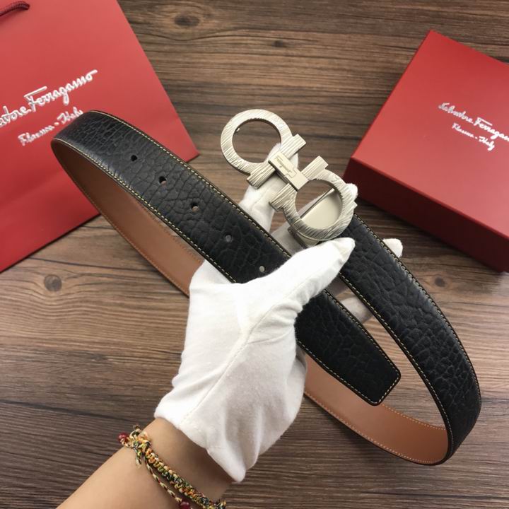 Super Perfect Quality Ferragamo Belts(100% Genuine Leather,steel Buckle)-1125