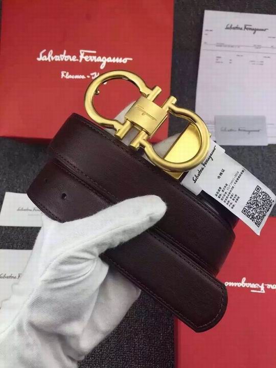 Super Perfect Quality Ferragamo Belts(100% Genuine Leather,steel Buckle)-1154
