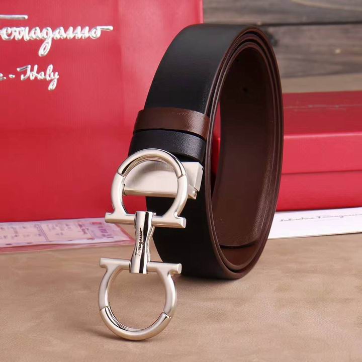 Super Perfect Quality Ferragamo Belts(100% Genuine Leather,steel Buckle)-846