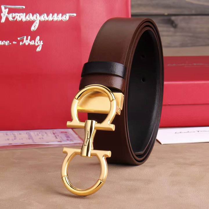 Super Perfect Quality Ferragamo Belts(100% Genuine Leather,steel Buckle)-848