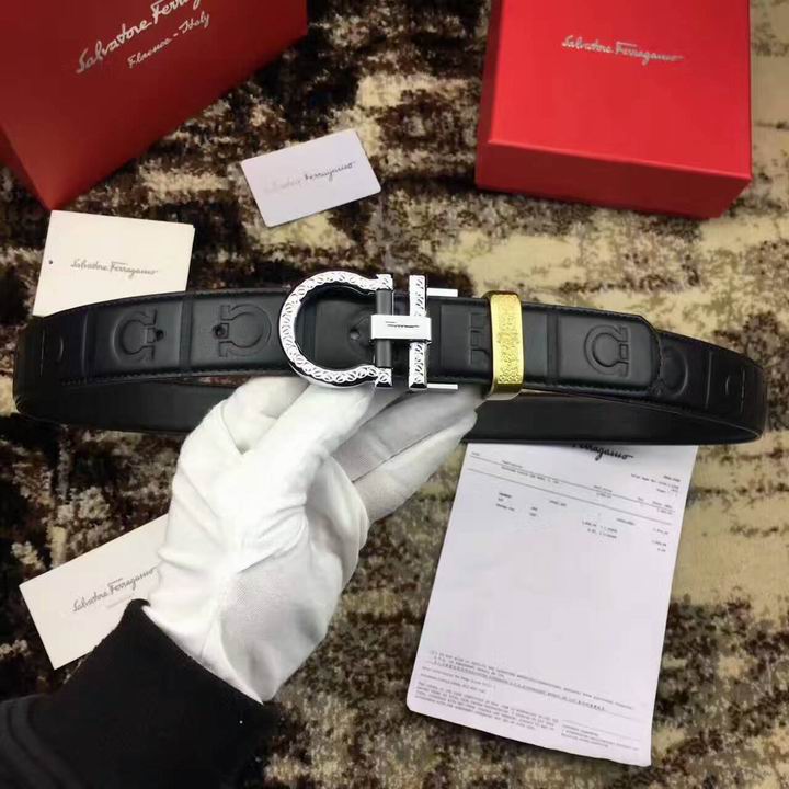Super Perfect Quality Ferragamo Belts(100% Genuine Leather,steel Buckle)-898