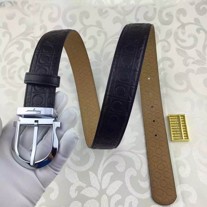 Super Perfect Quality Ferragamo Belts(100% Genuine Leather,steel Buckle)-901