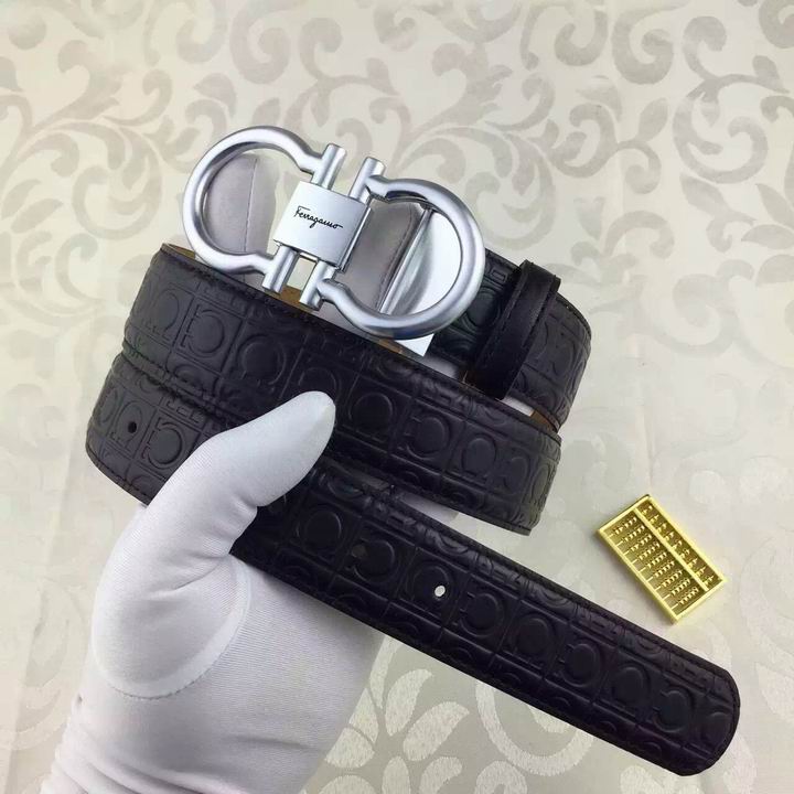 Super Perfect Quality Ferragamo Belts(100% Genuine Leather,steel Buckle)-915