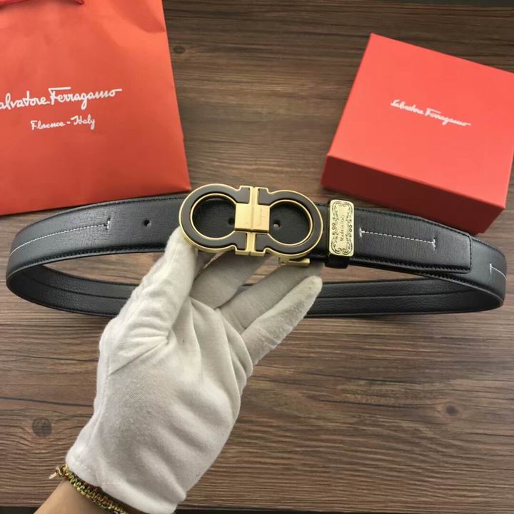 Super Perfect Quality Ferragamo Belts(100% Genuine Leather,steel Buckle)-946