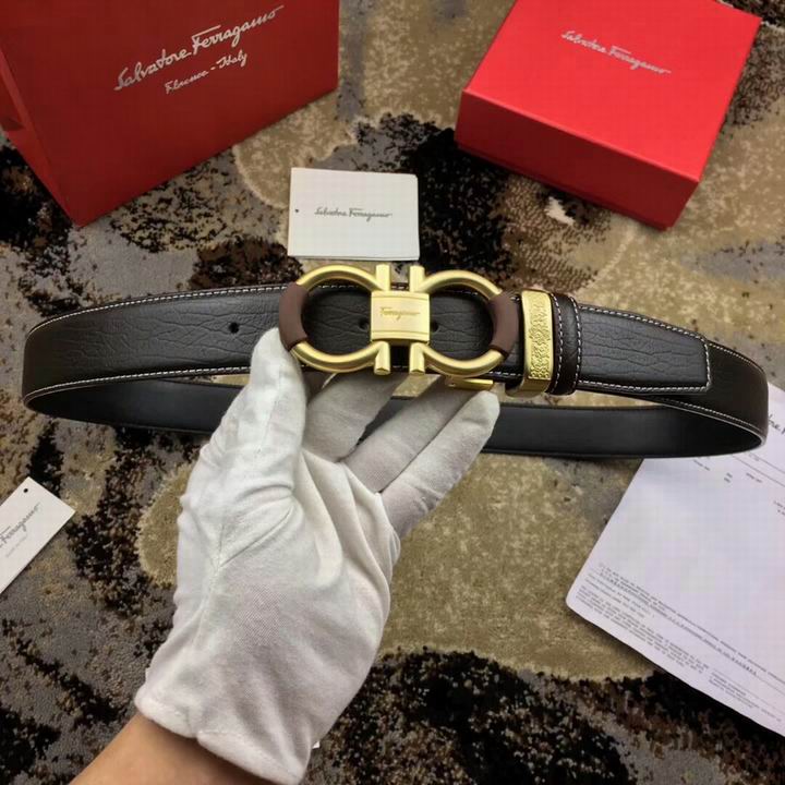 Super Perfect Quality Ferragamo Belts(100% Genuine Leather,steel Buckle)-952