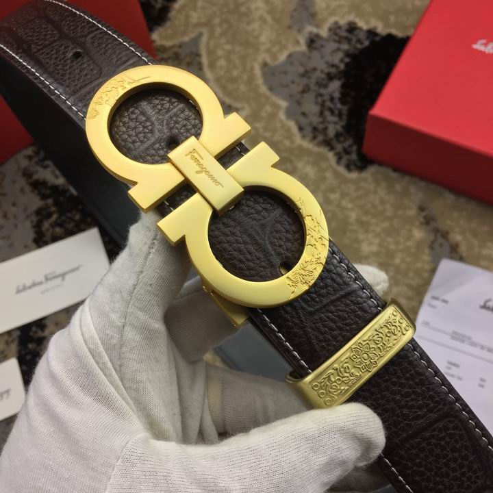Super Perfect Quality Ferragamo Belts(100% Genuine Leather,steel Buckle)-963