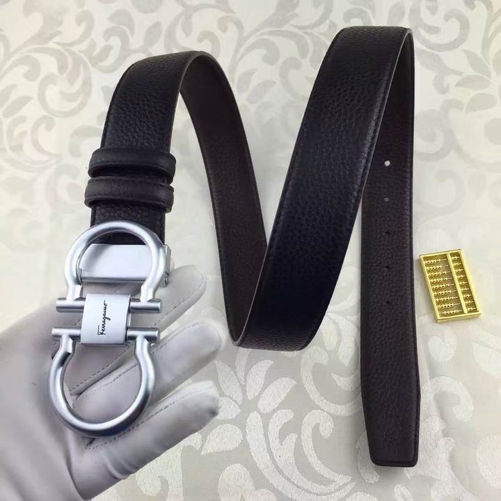 Super Perfect Quality Ferragamo Belts(100% Genuine Leather,steel Buckle)-967