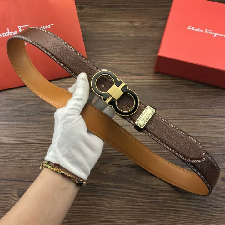 Super Perfect Quality Ferragamo Belts(100% Genuine Leather,steel Buckle)-970