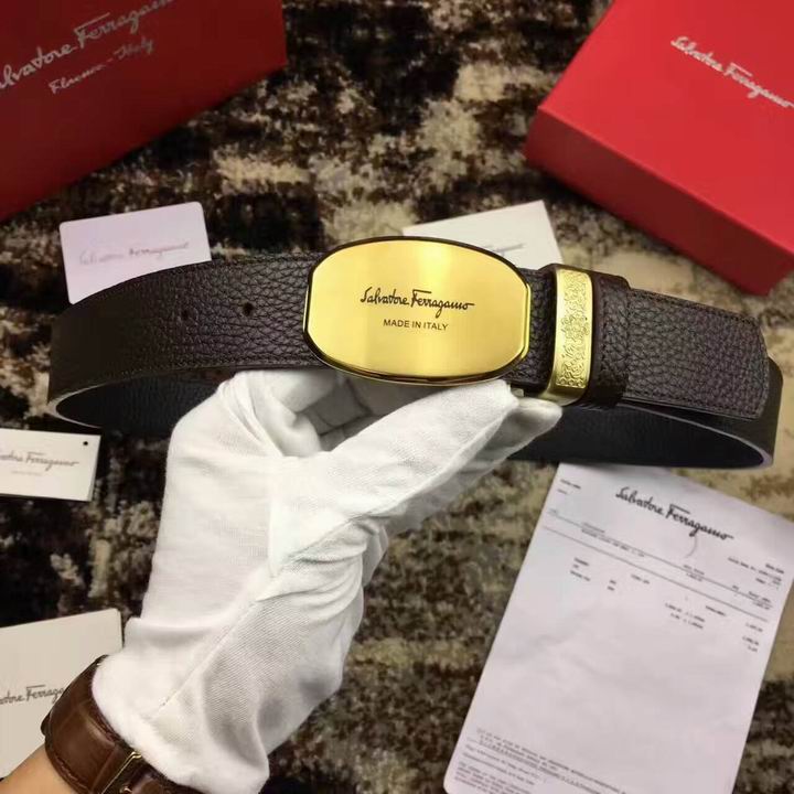 Super Perfect Quality Ferragamo Belts(100% Genuine Leather,steel Buckle)-972