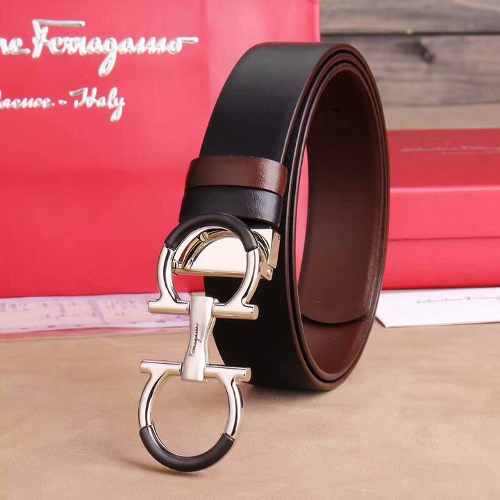 Super Perfect Quality Ferragamo Belts(100% Genuine Leather,steel Buckle)-985