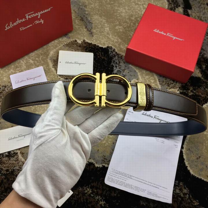 Super Perfect Quality Ferragamo Belts(100% Genuine Leather,steel Buckle)-994