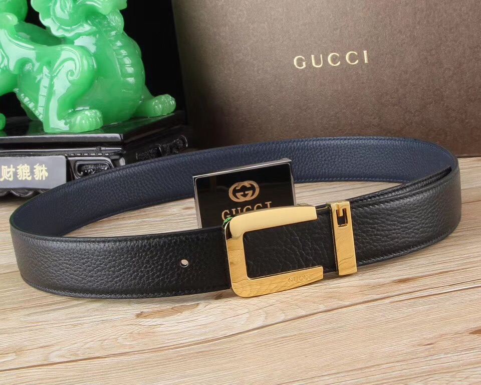 Super Perfect Quality G Belts(100% Genuine Leather,steel Buckle)-031