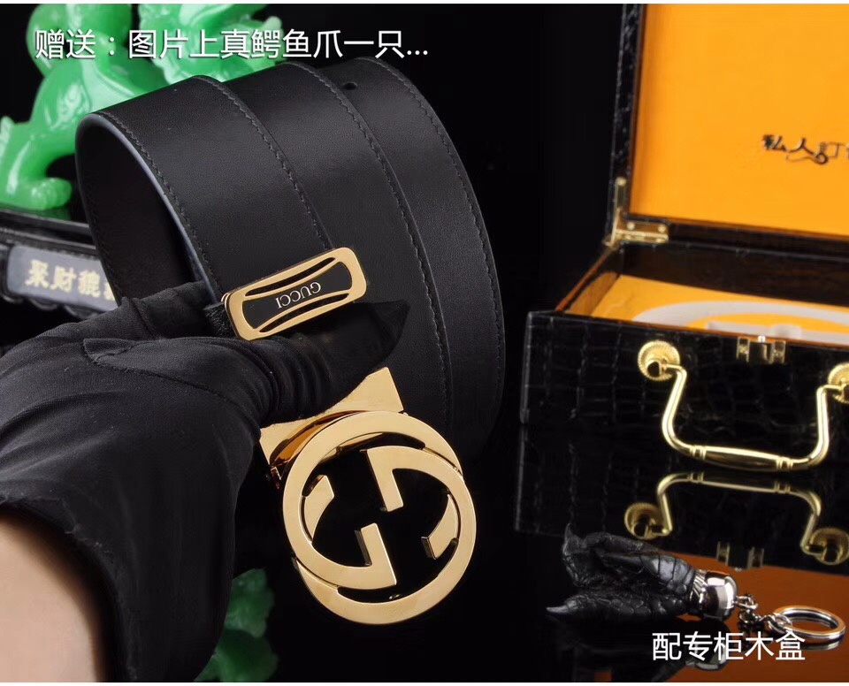 Super Perfect Quality G Belts(100% Genuine Leather,steel Buckle)-035