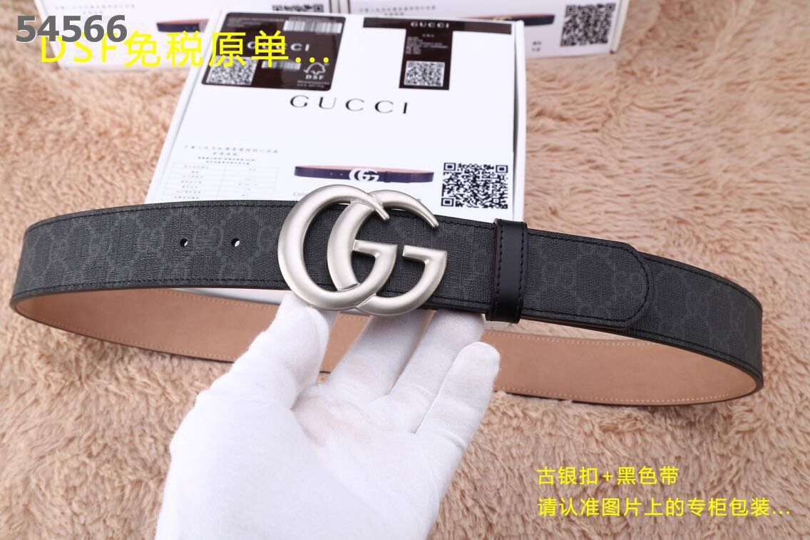 Super Perfect Quality G Belts(100% Genuine Leather,steel Buckle)-085
