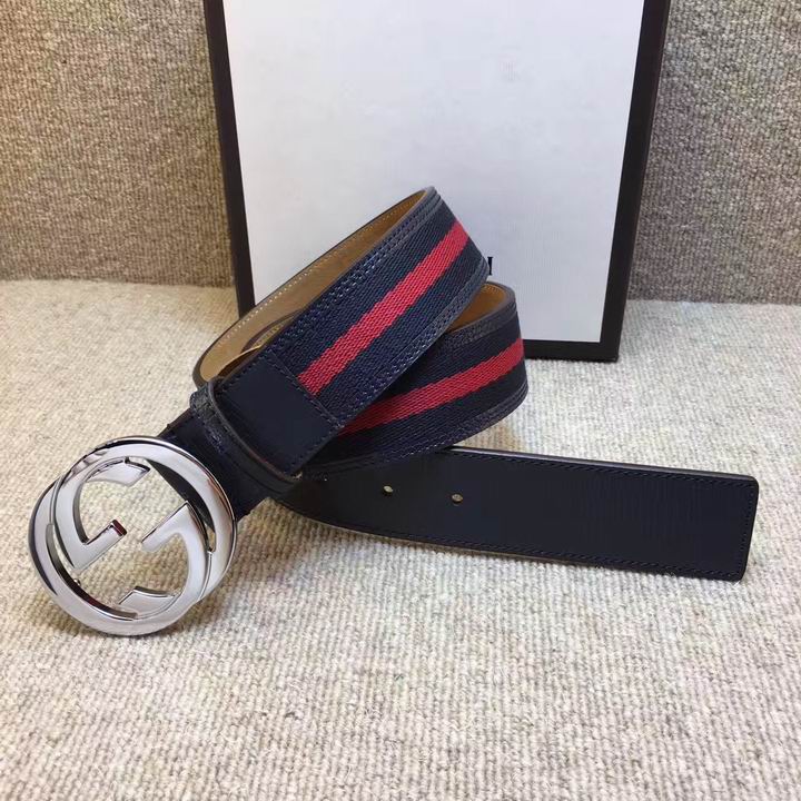 Super Perfect Quality G Belts(100% Genuine Leather,steel Buckle)-1102