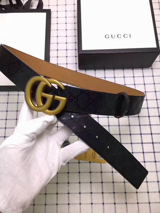 Super Perfect Quality G Belts(100% Genuine Leather,steel Buckle)-1117