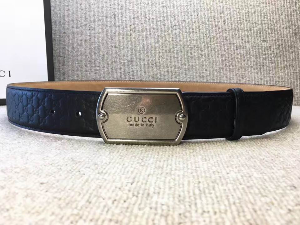 Super Perfect Quality G Belts(100% Genuine Leather,steel Buckle)-1197