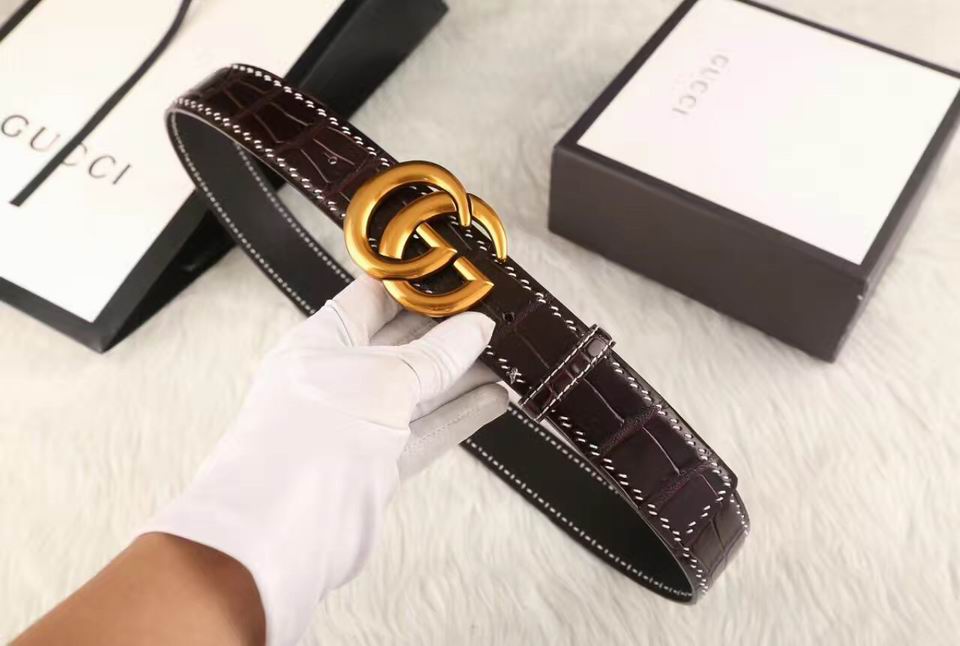 Super Perfect Quality G Belts(100% Genuine Leather,steel Buckle)-1211