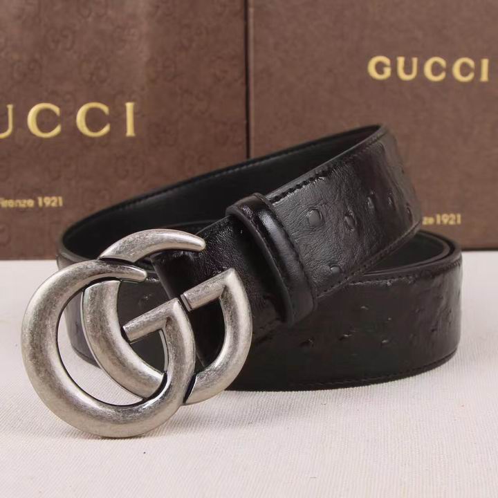 Super Perfect Quality G Belts(100% Genuine Leather,steel Buckle)-1286