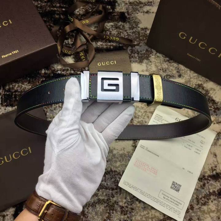 Super Perfect Quality G Belts(100% Genuine Leather,steel Buckle)-1314