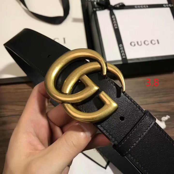 Super Perfect Quality G Belts(100% Genuine Leather,steel Buckle)-1379