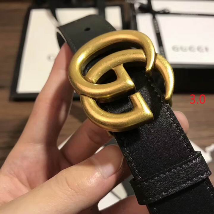 Super Perfect Quality G Belts(100% Genuine Leather,steel Buckle)-1383