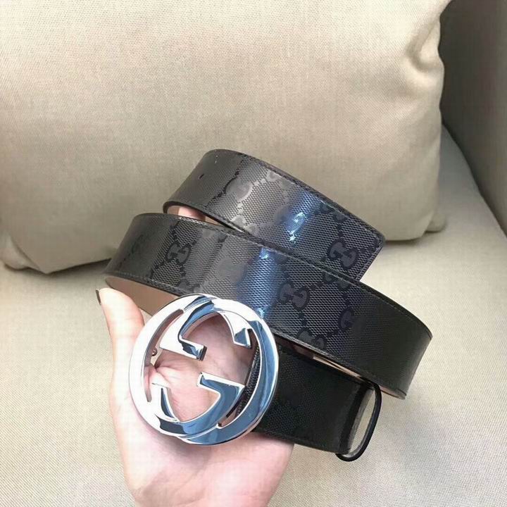 Super Perfect Quality G Belts(100% Genuine Leather,steel Buckle)-1452