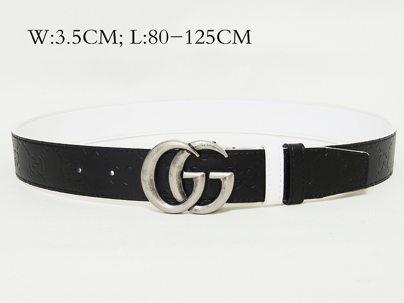 Super Perfect Quality G Belts(100% Genuine Leather,steel Buckle)-1486