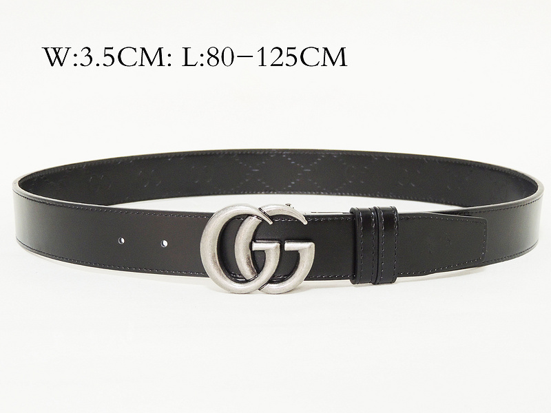 Super Perfect Quality G Belts(100% Genuine Leather,steel Buckle)-1487