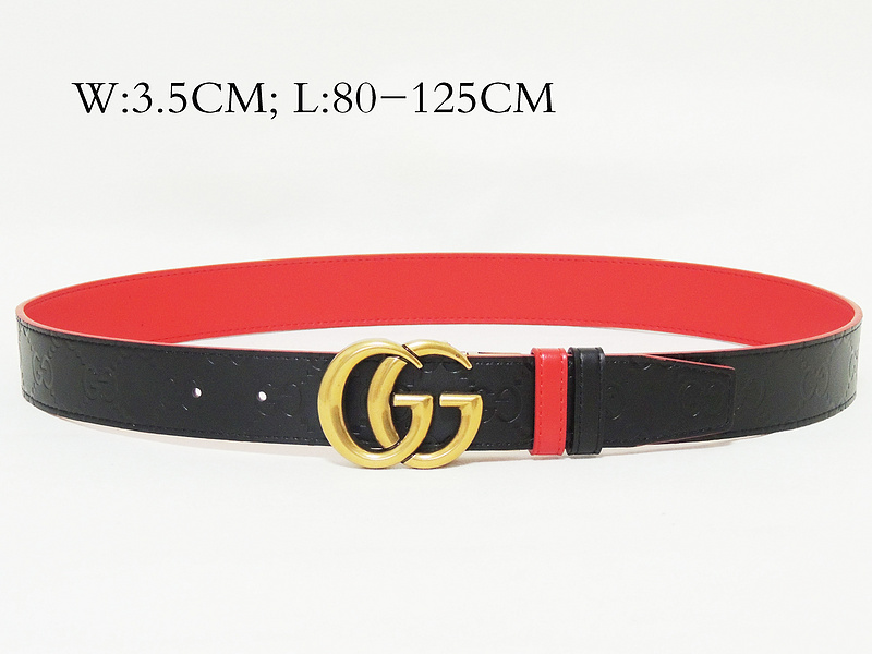 Super Perfect Quality G Belts(100% Genuine Leather,steel Buckle)-1493