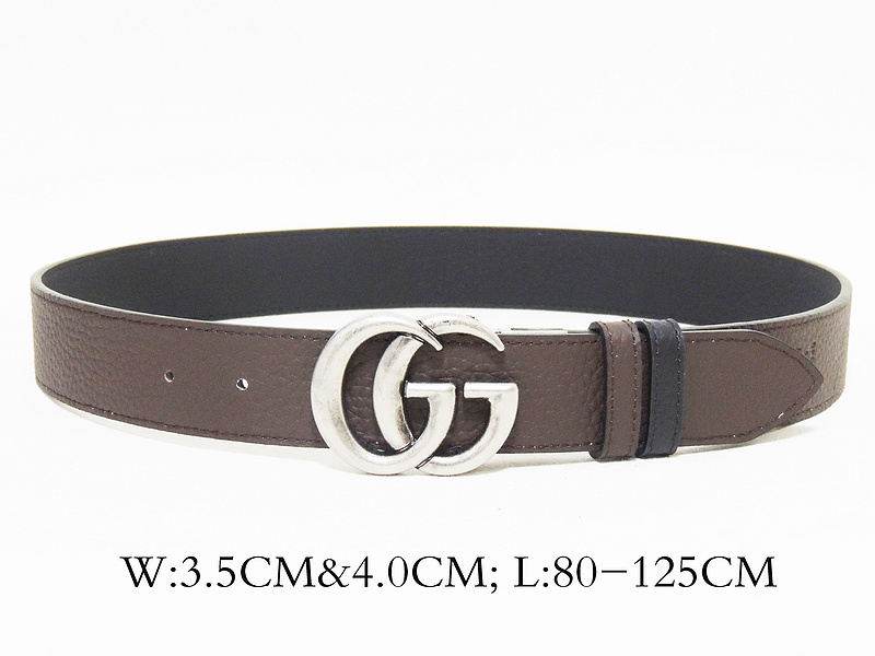 Super Perfect Quality G Belts(100% Genuine Leather,steel Buckle)-1502