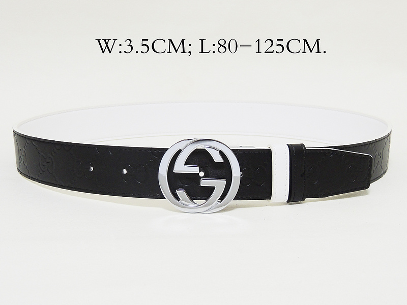 Super Perfect Quality G Belts(100% Genuine Leather,steel Buckle)-1505