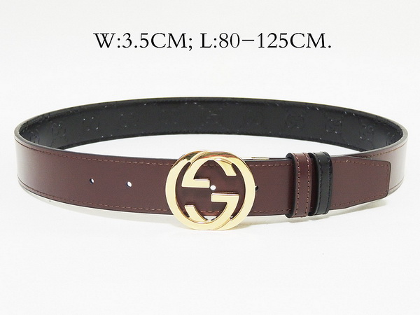 Super Perfect Quality G Belts(100% Genuine Leather,steel Buckle)-1512