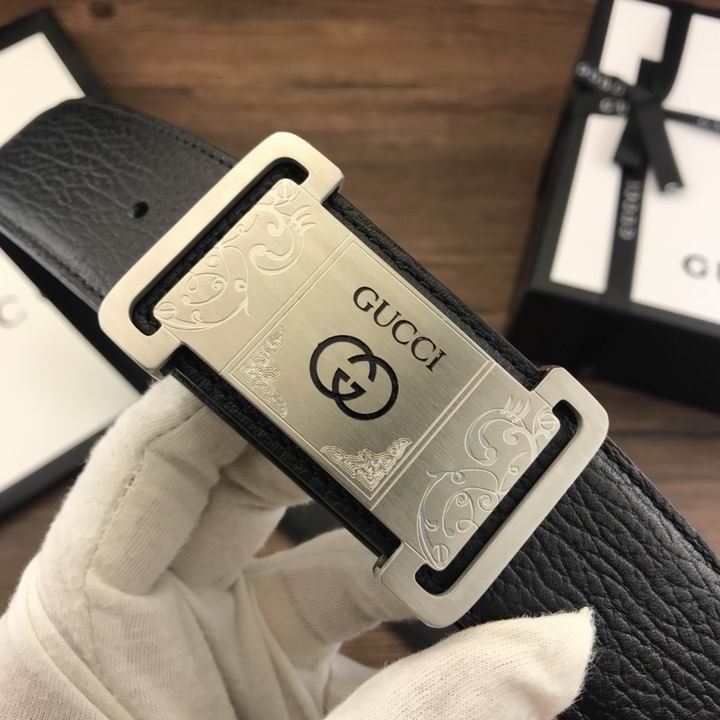 Super Perfect Quality G Belts(100% Genuine Leather,steel Buckle)-1553