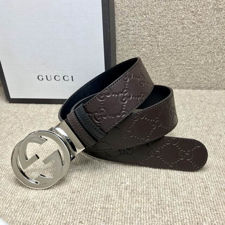 Super Perfect Quality G Belts(100% Genuine Leather,steel Buckle)-1560