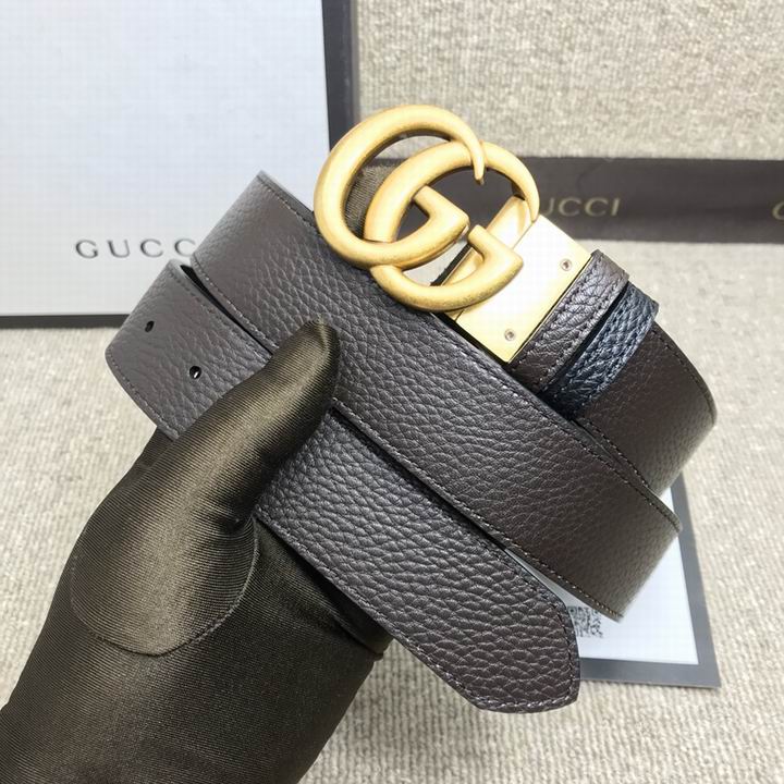 Super Perfect Quality G Belts(100% Genuine Leather,steel Buckle)-1563