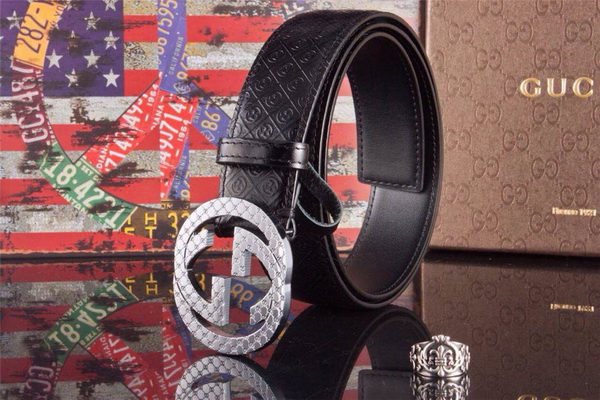 Super Perfect Quality G Belts(100% Genuine Leather,steel Buckle)-1588