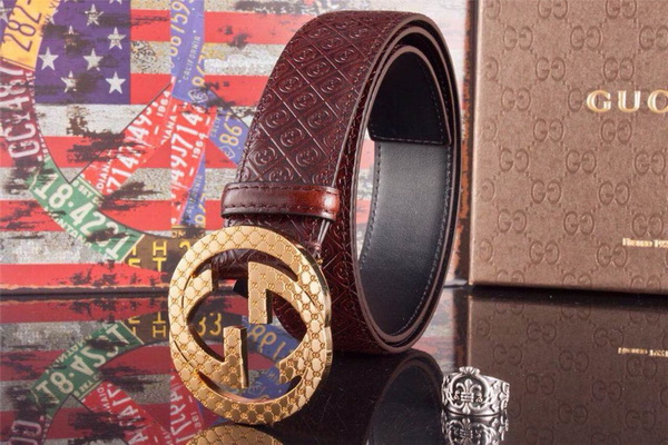 Super Perfect Quality G Belts(100% Genuine Leather,steel Buckle)-1589