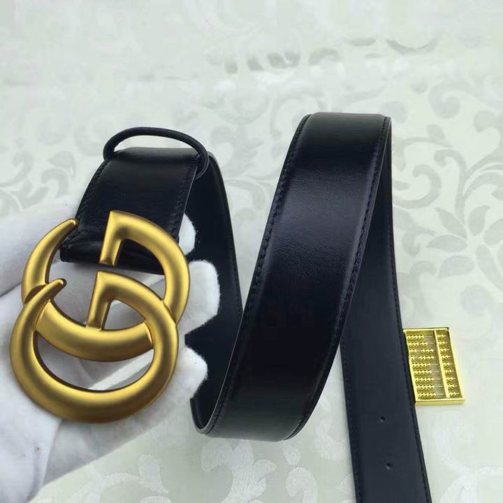 Super Perfect Quality G Belts(100% Genuine Leather,steel Buckle)-1623