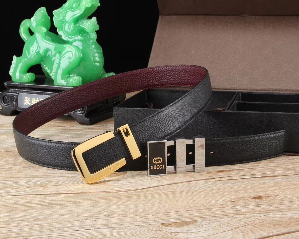 Super Perfect Quality G Belts(100% Genuine Leather,steel Buckle)-178