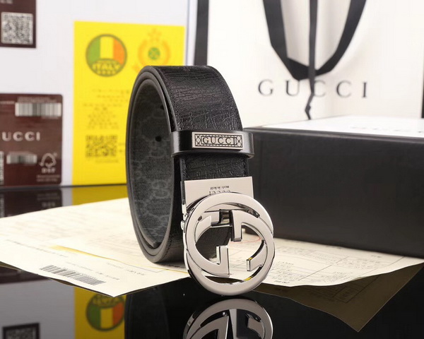 Super Perfect Quality G Belts(100% Genuine Leather,steel Buckle)-251
