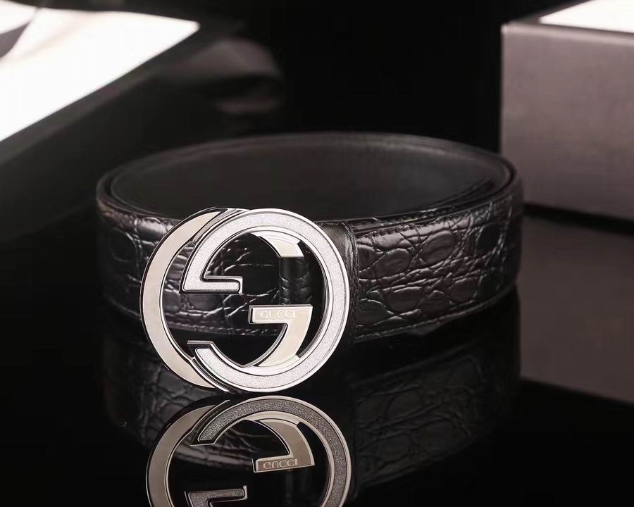 Super Perfect Quality G Belts(100% Genuine Leather,steel Buckle)-891