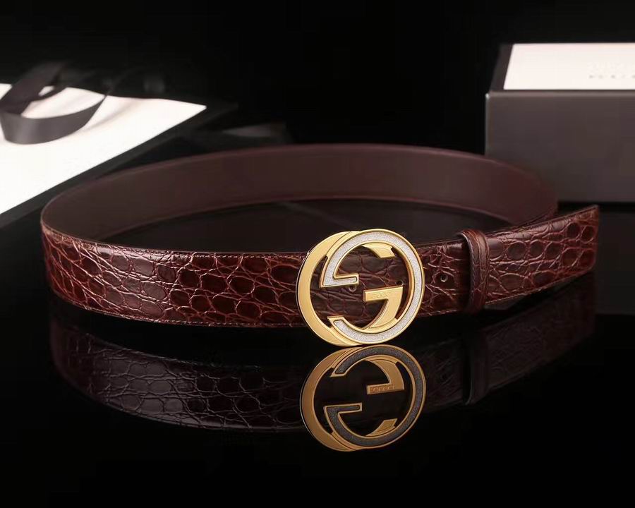 Super Perfect Quality G Belts(100% Genuine Leather,steel Buckle)-897