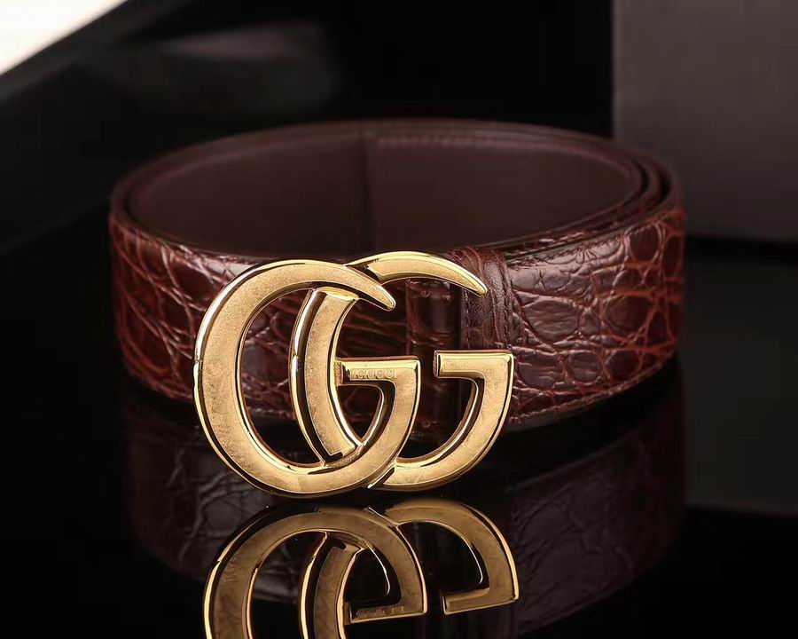 Super Perfect Quality G Belts(100% Genuine Leather,steel Buckle)-921