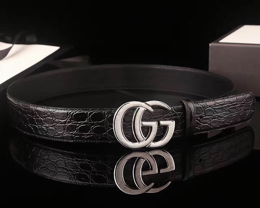 Super Perfect Quality G Belts(100% Genuine Leather,steel Buckle)-927